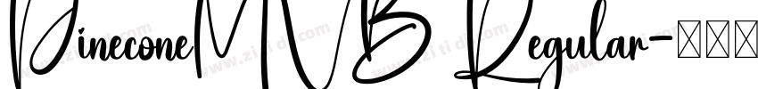 PineconeMVB Regular字体转换